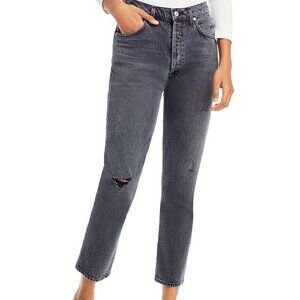COH Jolene High Rise Straight Button Up Distressed Jean, Secrets Gray